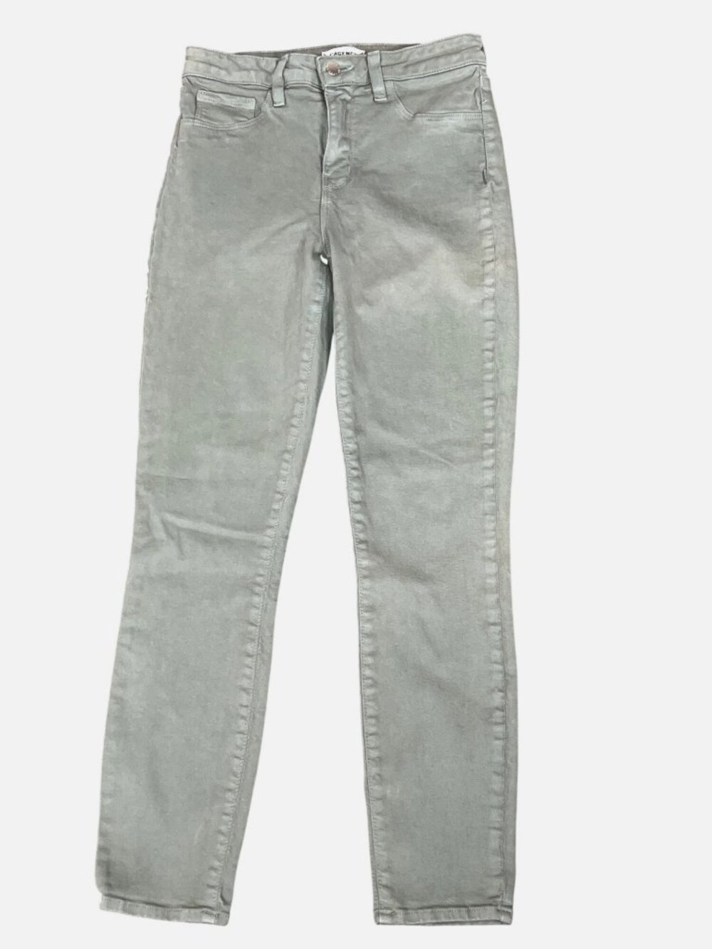 L'AGENCE Margot Skinny High Rise Jeans in Basil (Green) Sz 27 EUC